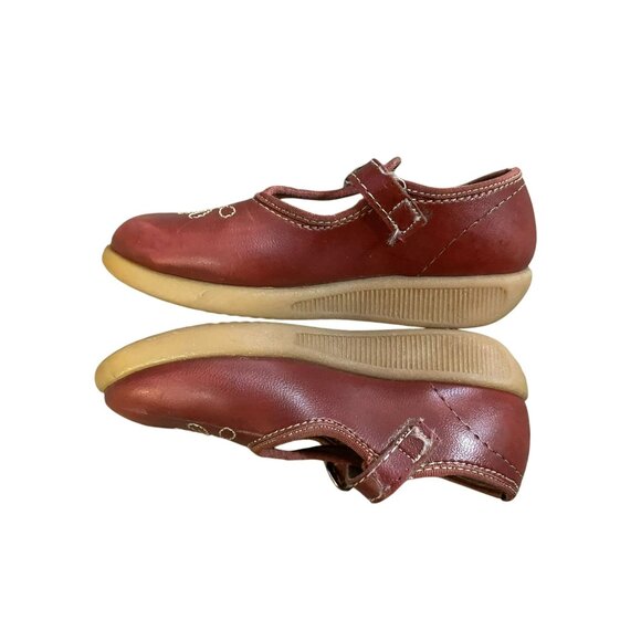 Vintage Dyna Kids Mary Janes Little Girls 8 Used Brown - Picture 7 of 12